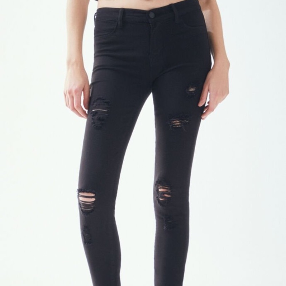Pacsun Black Distressed Jeggings